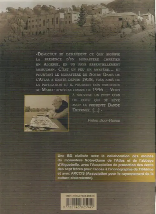 Verso de l'album Une vie donnée à Dieu et aux hommes Les moines de Tibhirine-Fès-Midelt
