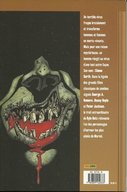 Verso de l'album The Zombie : Simon Garth La mort de la mort