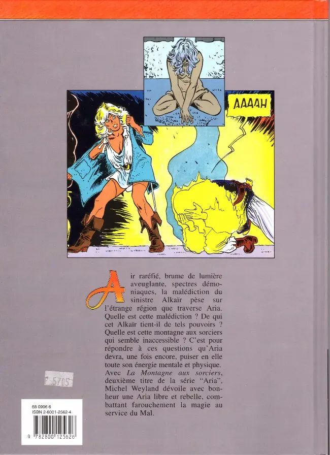 Verso de l'album Aria Tome 2 La montagne aux sorciers