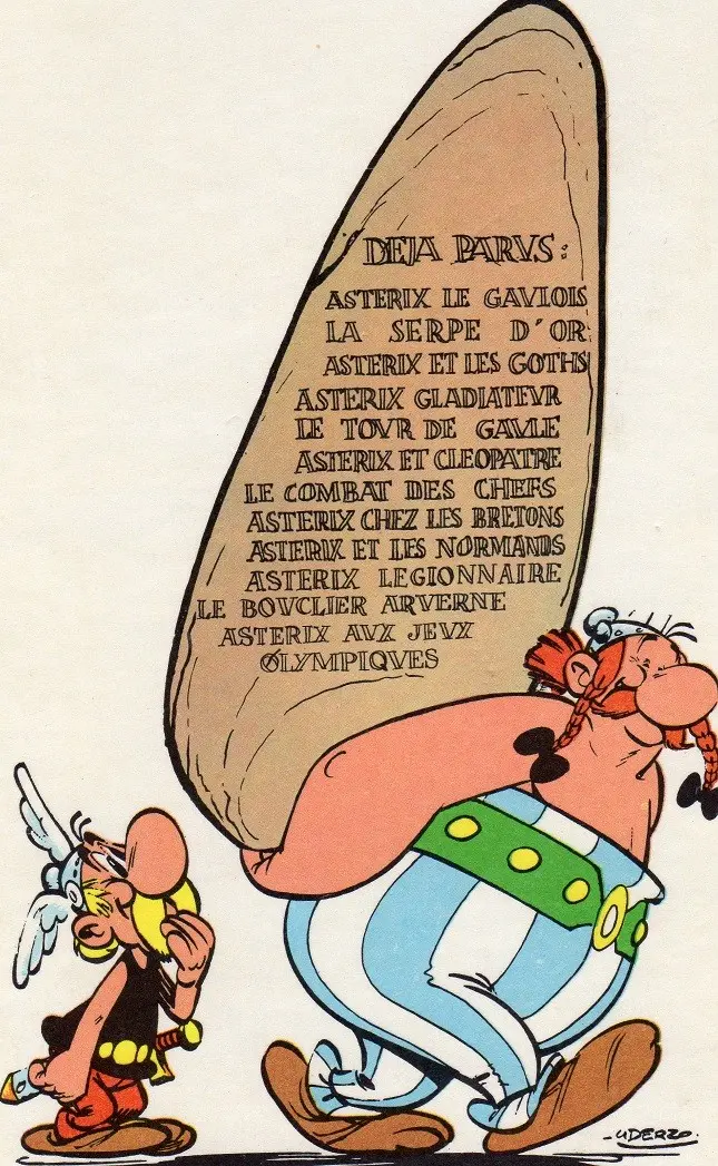 Verso de l'album Astérix Tome 5 Le tour de Gaule d'Astérix