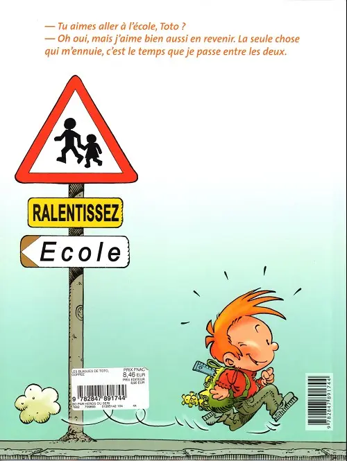 Verso de l'album Les Blagues de Toto Tome 1 L'école des vannes