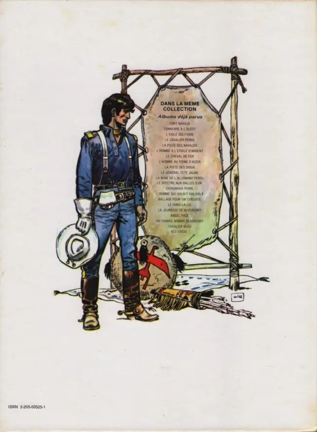 Verso de l'album Blueberry Tome 9 La piste des Sioux
