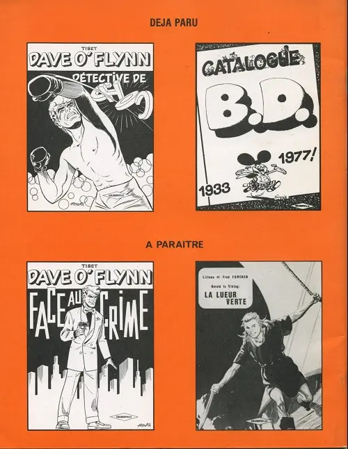Verso de l'album Chick Bill Les diables à quatre