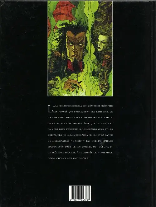 Verso de l'album Chroniques de la Lune Noire Tome 4 Quand sifflent les Serpents