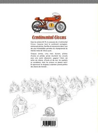 Verso de l'album Continental circus
