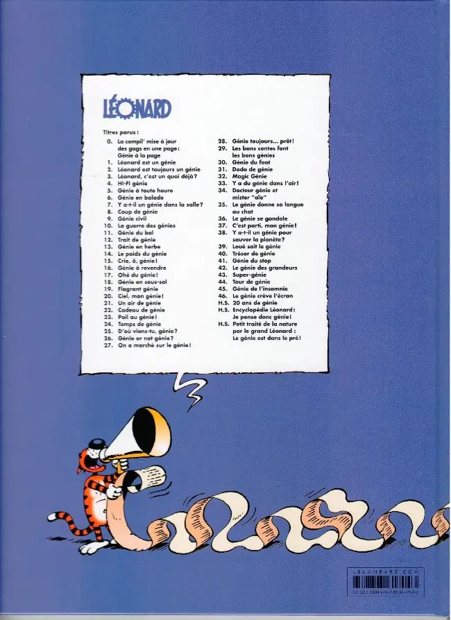 Verso de l'album Léonard Tome 6 Génie en balade