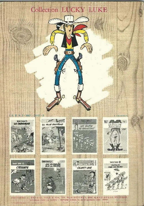 Verso de l'album Lucky Luke Tome 3 Arizona