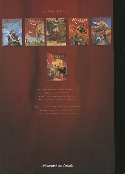 Verso de l'album Marlysa Tome 6 La Femme-Vie