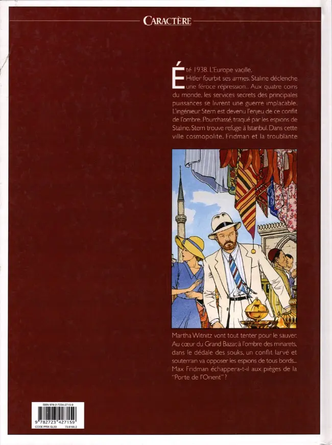 Verso de l'album Les aventures de Max Fridman Tome 2 La porte d'Orient