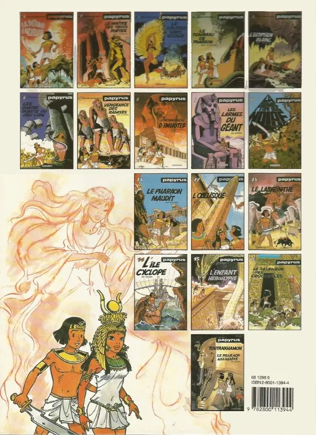 Verso de l'album Papyrus Tome 9 Les larmes du géant