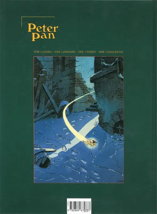 Verso de l'album Peter Pan Tome 1 Londres