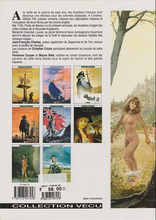 Verso de l'album Les Pionniers du Nouveau Monde Tome 3 Le champ d'en-haut