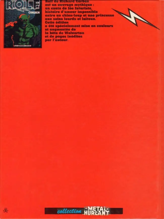 Verso de l'album Rolf