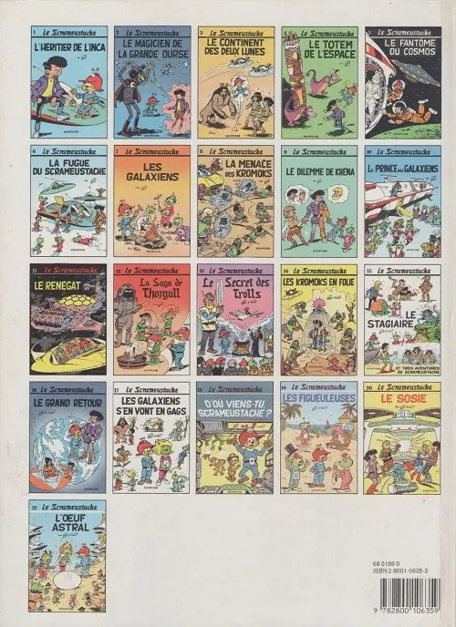 Verso de l'album Le Scrameustache Tome 7 Les galaxiens