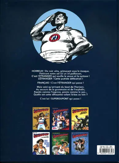 Verso de l'album SuperDupont Tome 1