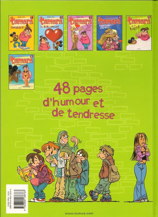 Verso de l'album Tamara Tome 5 ...à la folie !