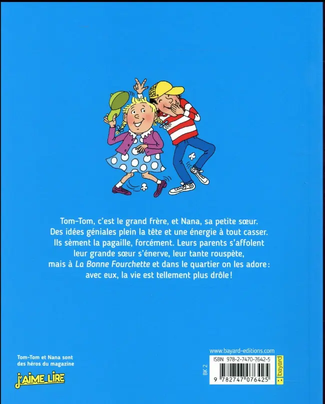 Verso de l'album Tom-Tom et Nana Tome 9 Les fous du mercredi