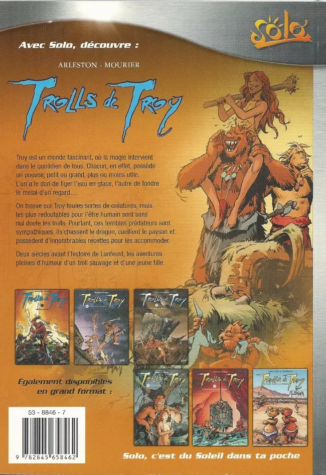 Verso de l'album Trolls de Troy Tome 1 Histoires trolles