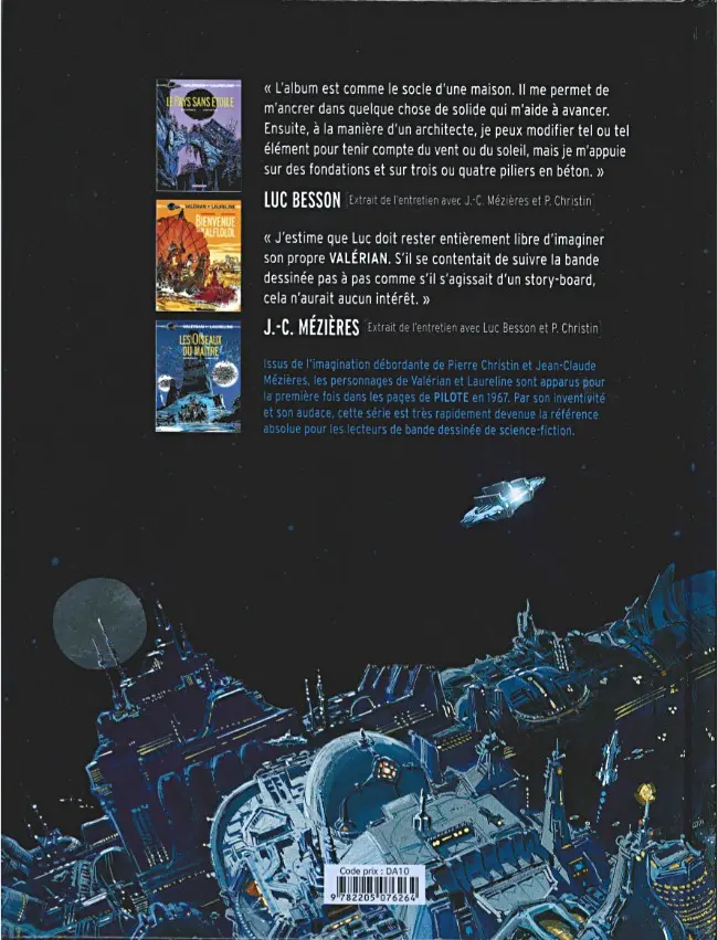 Verso de l'album Valérian et Laureline - L'intégrale Volume 2