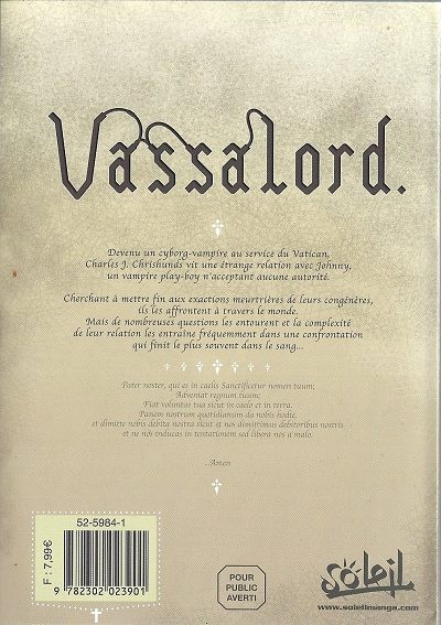 Verso de l'album Vassalord. 2