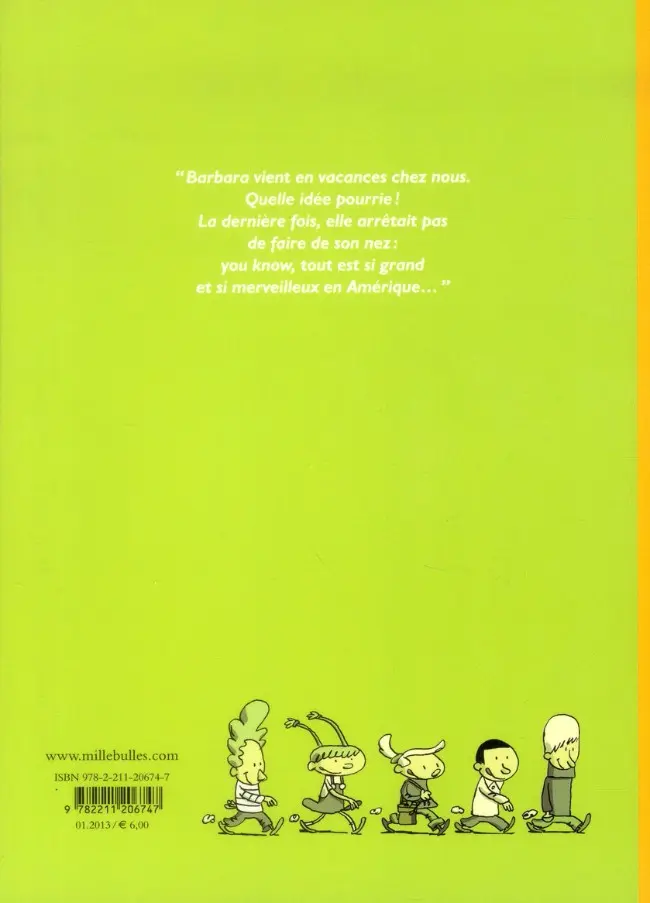 Verso de l'album Zizi la chipie Tome 1 La cousine d'Amérique