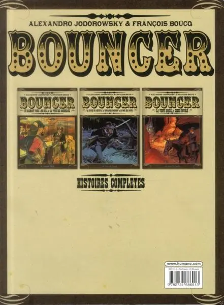 Verso de l'album Bouncer La veuve noire & Cœur double