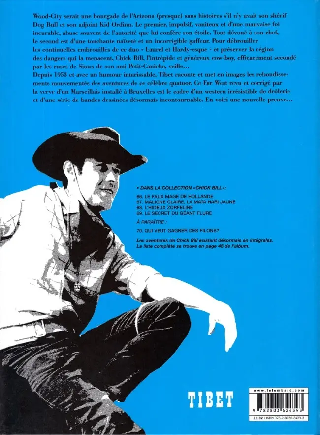 Verso de l'album Chick Bill Tome 59 Le secret du géant Flure