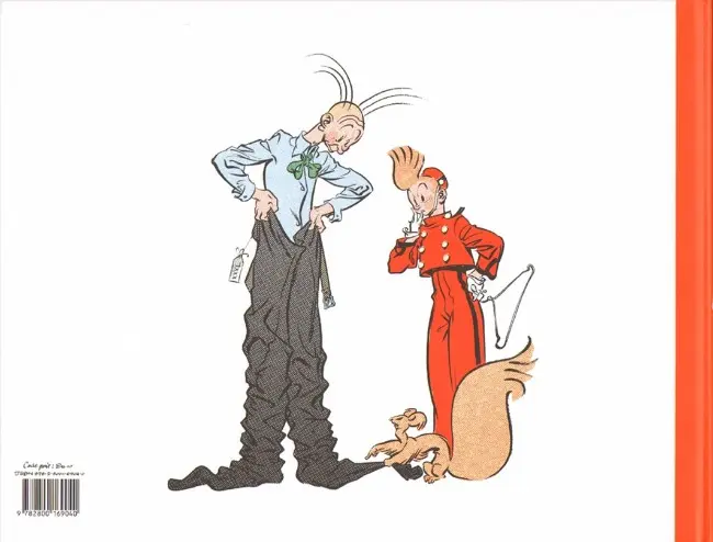 Verso de l'album Spirou et Fantasio - Une aventure de... / Le Spirou de... À tous les coups, c'est Spirou !