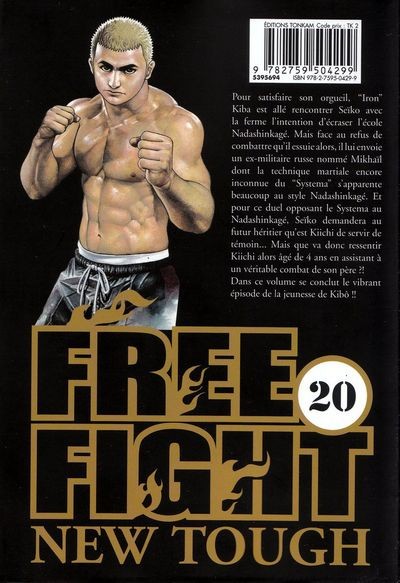 Verso de l'album Free fight 20 The successor to Nada