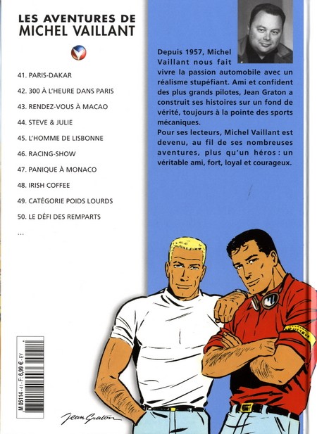 Verso de l'album Michel Vaillant La Collection Tome 41 Paris-Dakar !