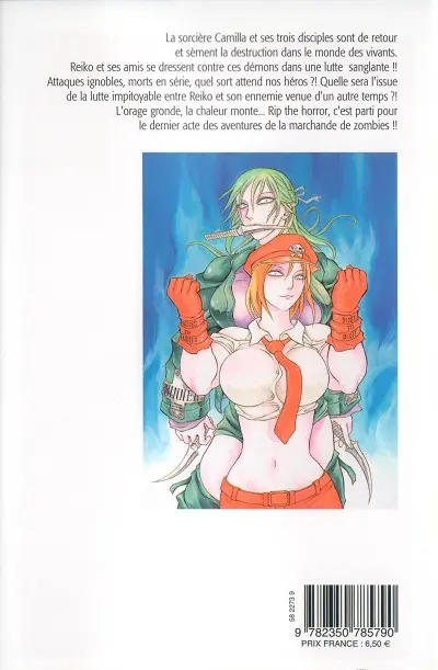Verso de l'album Reiko the Zombie shop 11