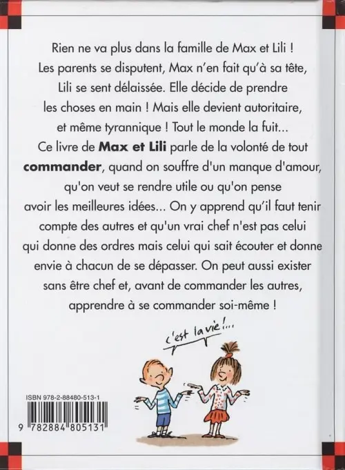 Verso de l'album Ainsi va la vie Tome 88 Lili fait sa commandante