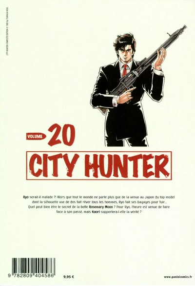 Verso de l'album City Hunter Volume 20