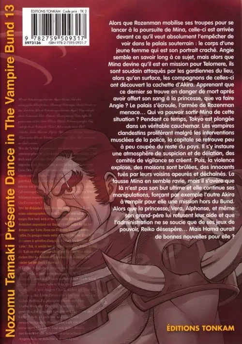 Verso de l'album Dance in the Vampire Bund 13