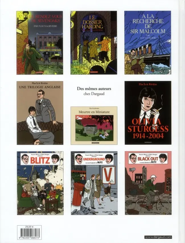 Verso de l'album Blitz La Trilogie du Blitz