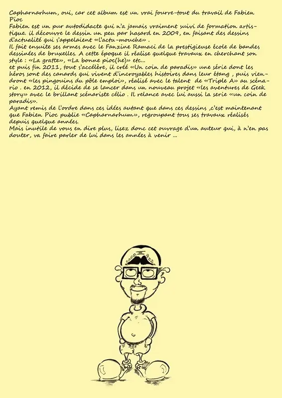 Verso de l'album Capharnarhum