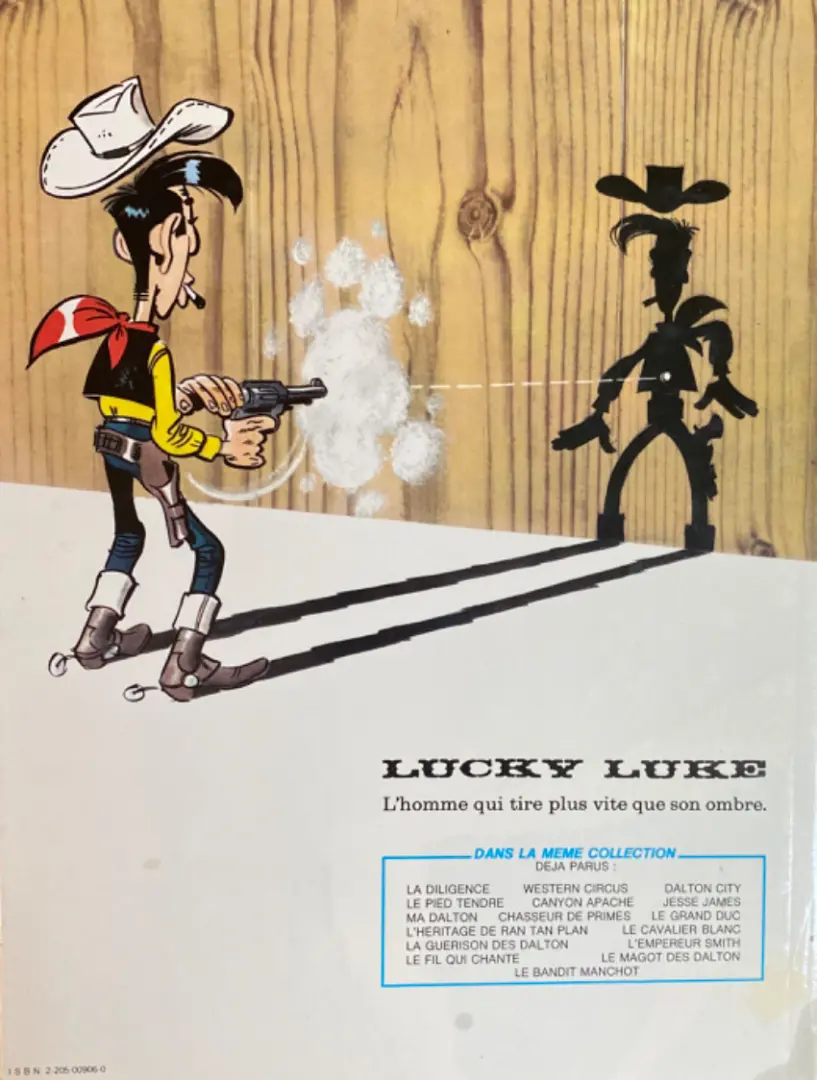 Verso de l'album Lucky Luke Tome 45 L'Empereur Smith