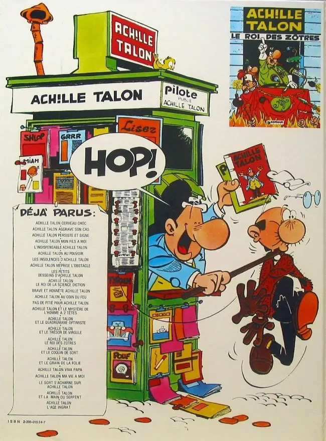 Verso de l'album Achille Talon Tome 14 Achille Talon et le mystère de l'homme à deux têtes