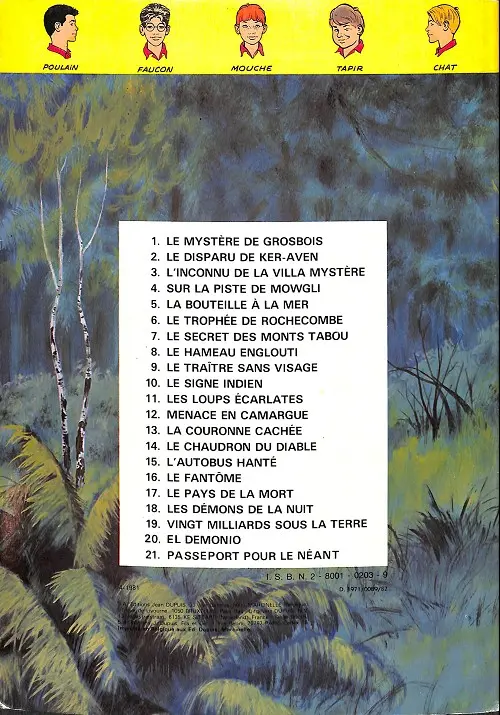 Verso de l'album La Patrouille des Castors Tome 13 La couronne cachée