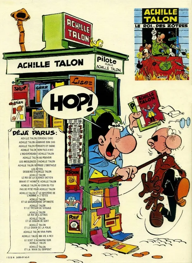 Verso de l'album Achille Talon Tome 18 Achille Talon et le coquin de sort