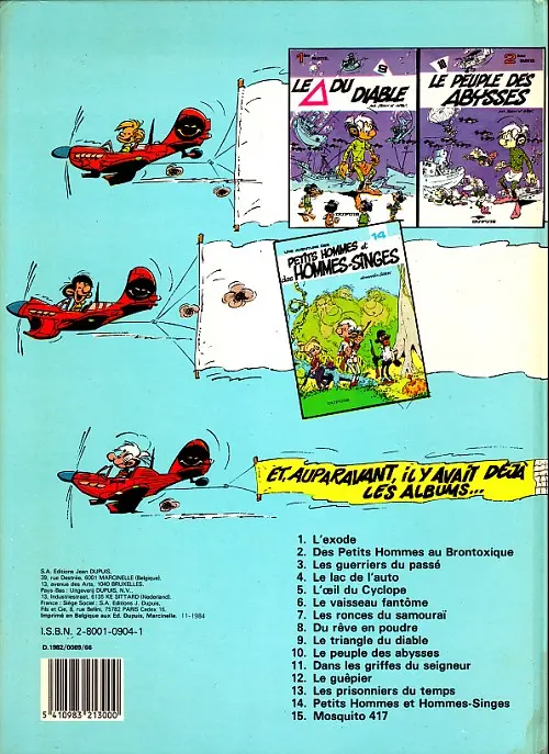 Verso de l'album Les Petits hommes Tome 13 Les prisonniers du temps