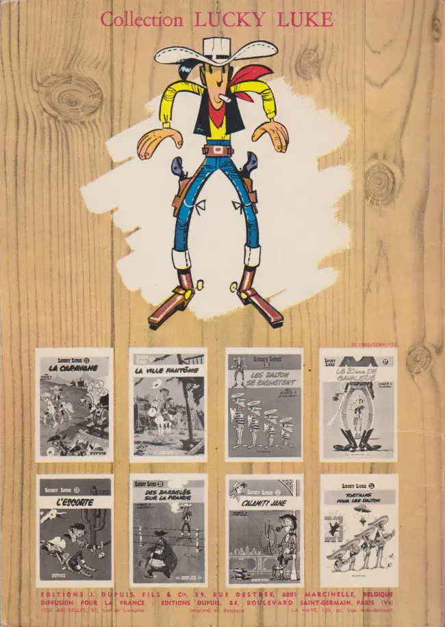 Verso de l'album Lucky Luke Tome 19 Les rivaux de Painful Gulch