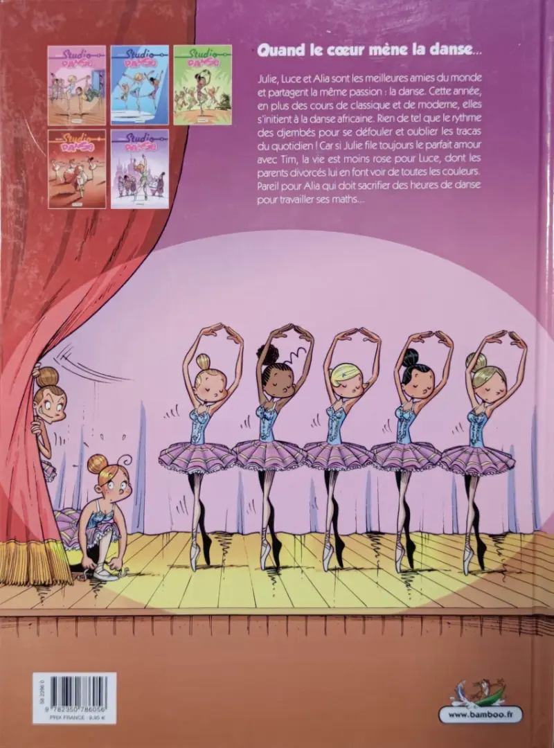 Verso de l'album Studio danse Tome 3