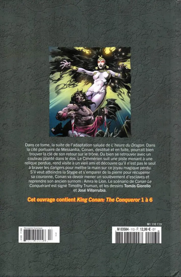 Verso de l'album The Savage Sword of Conan - La Collection Tome 113 Le Conquérant