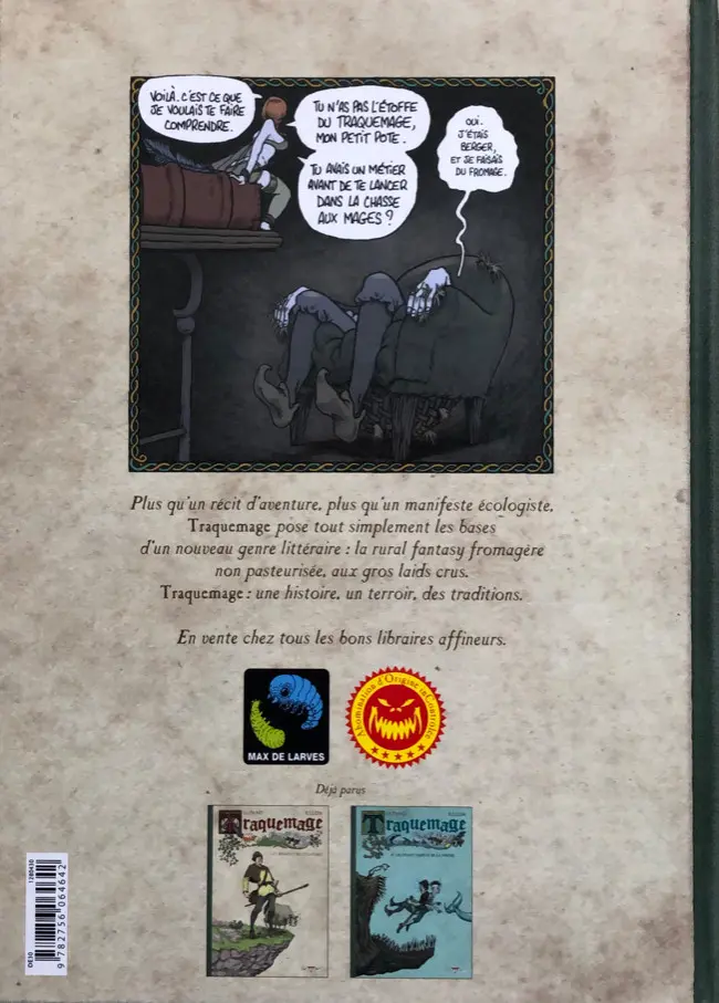 Verso de l'album Traquemage Tome 1 Le serment des pécadous