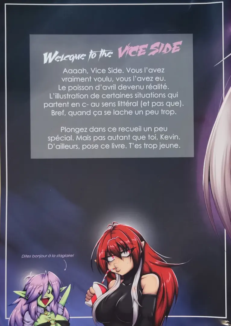 Verso de l'album Bienvenue sur Elfthernet Vice side
