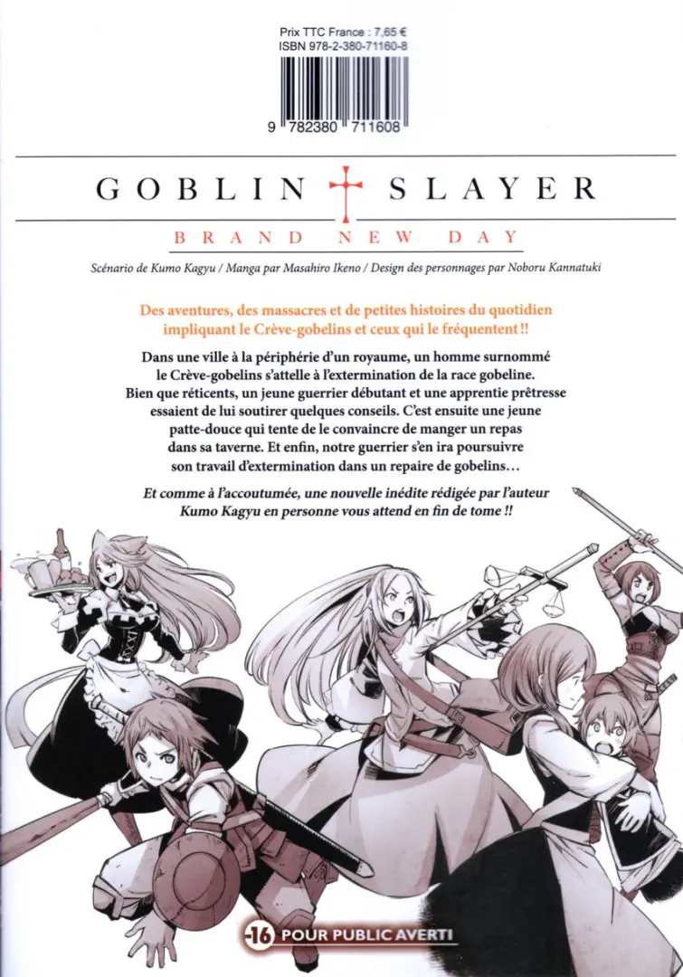 Verso de l'album Goblin Slayer : Brand New Day 1