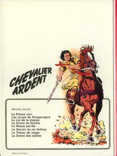 Verso de l'album Chevalier Ardent Tome 8 La dame des sables