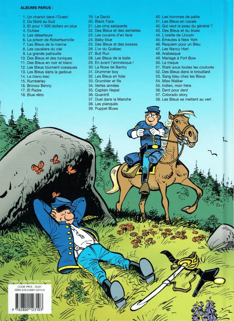Verso de l'album Les Tuniques Bleues Tome 38 Les planqués
