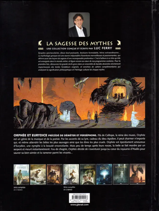 Verso de l'album Orphée et Eurydice Précédé de Déméter et Perséphone